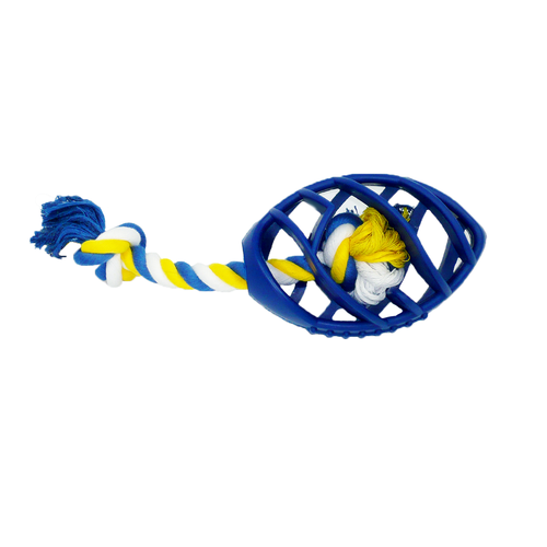 Interactive Football Dog Chew Toy for Fetch and Playtime